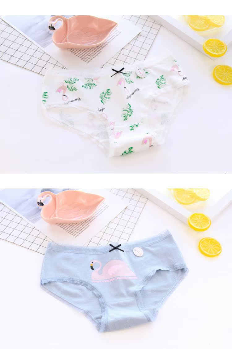 Đồ lót nữ 100% cotton 裆 cotton eo giữa gợi cảm cô gái tóm tắt liền mạch quan lot nu