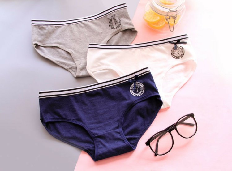 Quần lót cotton nữ màu trơn thoải mái eo thấp gợi cảm tập tin cotton sinh viên quan xi nam
