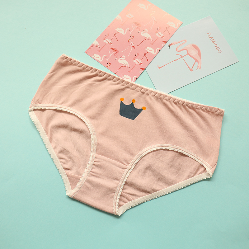 Quần lót nữ liền thân cotton 裆 100% cotton mid-eo kháng khuẩn nữ tóm tắt cô gái gợi cảm cỡ lớn quần lót nam cao cấp