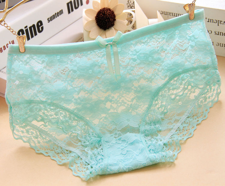 Jacquard vải ren tam giác gợi cảm 裆 cô gái quyến rũ lưới rỗng eo thấp trong suốt đồ lót phụ nữ quần lót nữ thun lạnh
