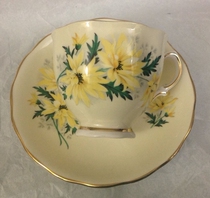 British Collough Little Yellow Flower Coffee Cup Two sets of reservee