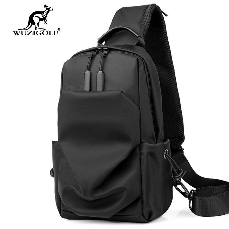Bunk Kangaroo Chest Bag Men's Slanted Satchel Bag Oxford Cloth Fashion Korean Version Chest Front Small shoulder bag Single shoulder bag Bag Damp