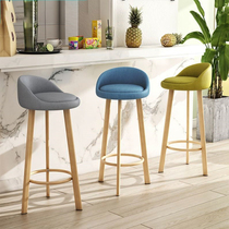 Nordic bar chair house with high stools against the front desk chair modern simple and extravagant high foot stool bar stool