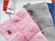 91 Cotton Ha **Childrens Embroidery Girls Thickened Winter 10-point Pants 140 Yards 160