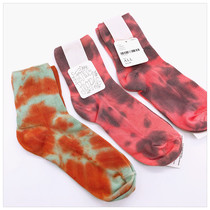 American tie dyeing industrial style free people * expensive low spring socks ladies 79% cotton cotton socks