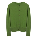 Весенний шерстяной трикотажный кардиган, короткая куртка, осенний кашемировый свитер, облегающий крой, круглый воротник