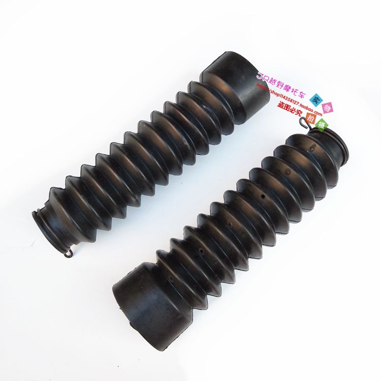 Phụ kiện xe máy Qingqi Suzuki Wang GS125 khoan Leopard giảm xóc trước / giảm xóc bụi áo khoác cao su che bụi tay áo - Xe máy Bumpers nhún xe wave