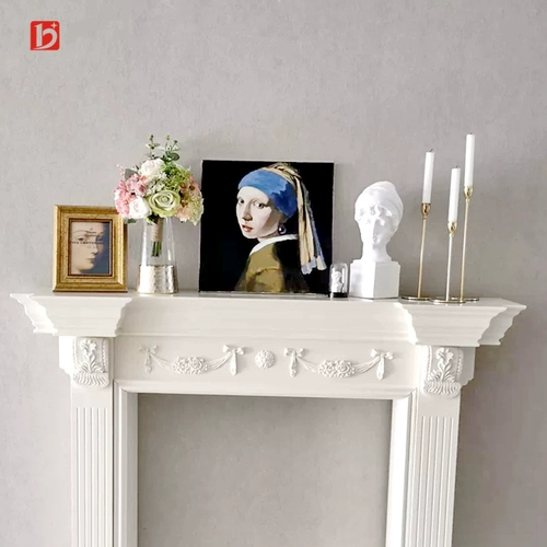 Европейская стиль французская ретро -ретро -резьба Fireproof печь декоративная стойка шкаф гостиная гостиная.