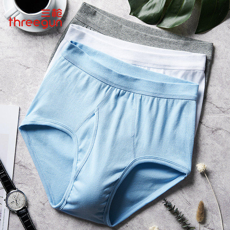 3 - piece of three - gun underwear men pure cotton large yards of old high waist loose triangle pants plus large - yard air breathable pants