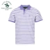 Quầy của St. Paul với áo thun nam sọc ngắn tay cotton kinh doanh mùa hè nam PS13KT209 - Áo phông ngắn Áo thun nam Áo phông ngắn