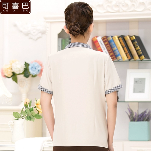Комнатная летняя одежда для отеля для работы, комплект, короткий рукав