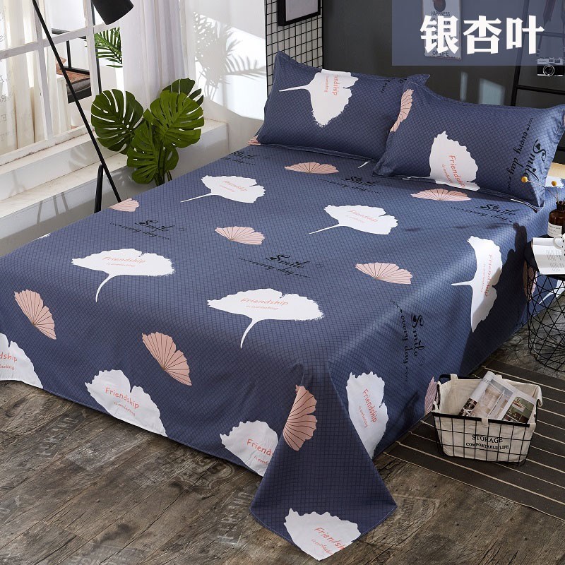Giường ngủ mùa hè mềm mượt vải lanh mượt tấm ngủ nude làm mới mỏng mảnh đơn mùa hè nệm đôi - Khăn trải giường thảm nỉ trải giường
