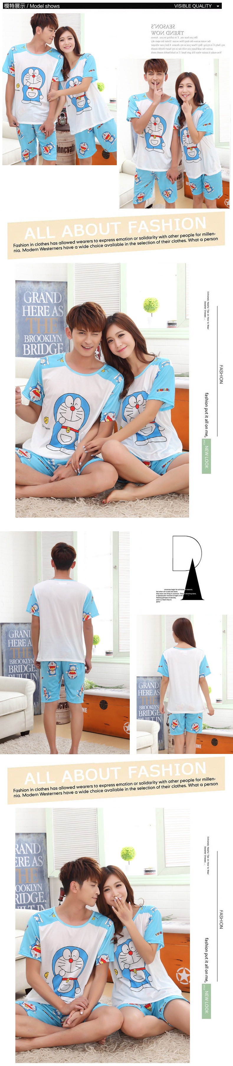 Pyjama mixte OTHER   en Coton à manche courte - Ref 3006278 Image 59