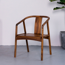 Walnut New Chinese Nordic Wood Dining Chair Modern Simple Tea Chair Fashion Casual Dust Guest Chair