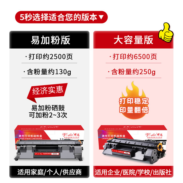 Suitable for HP p2055d toner cartridge Pro400ce505ap2035m401d/dn printer 401dm425dn/dwcf280ahp05a80a Canon 31963006670