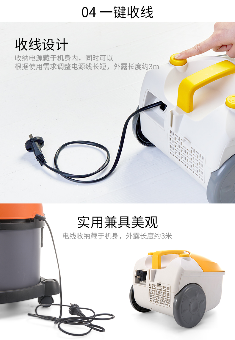 Máy hút bụi gia đình nhỏ mini ngang câm mạnh mẽ mạnh mẽ thảm máy hút ẩm cầm tay - Máy hút bụi máy hút bụi gia đình