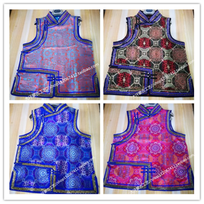 Mongolian lady horseback short spring and autumn shoulder female fashion leads Mongolian clothing female national wind blue