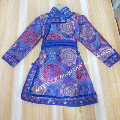 Mongolian gown boy shows dance gown minority traditional daily life children's clothing 61 acting out of the spring and autumn summer