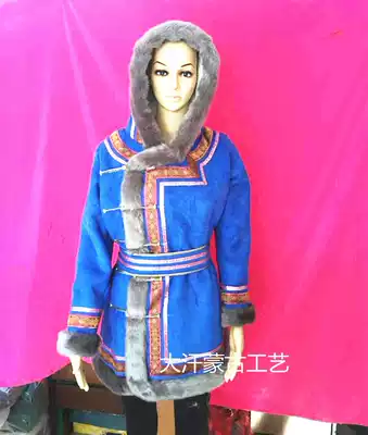 Mongolian clothing Mongolian robe female cotton Mongolian long coat Inner Mongolia national clothing cotton waiter workwear