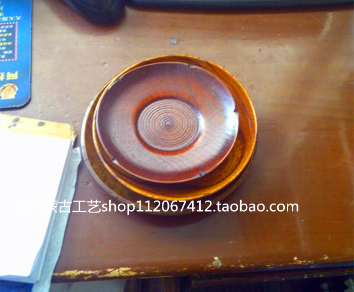Mongolian Cutlery Eating Dish Edible Wood Dish Solid Wood Dining Dish Large Small Size Batch of Cutlery Wood Eating Dish