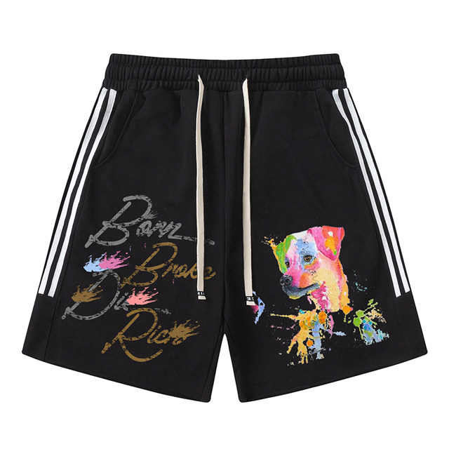 keleins ແນວໂນ້ມແຫ່ງຊາດສີ puppy graffiti ສັ້ນ handsome ຜູ້ຊາຍ summer ວ່າງຫ້າຈຸດ pants ກິລາຍີ່ຫໍ້ trendy pants