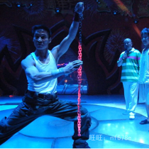 Hand grip burn red hot iron chain performance hand touch smear chain not bronzing device Magic acrobatic suit intimidating props