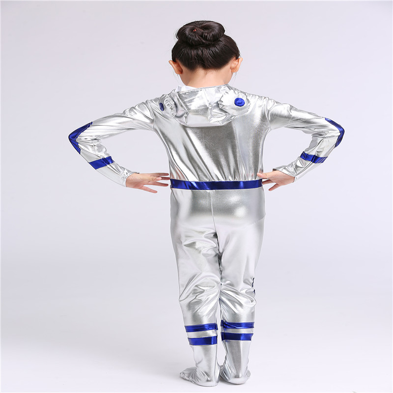 Trẻ em anime phim hoạt hình robot giai đoạn hoạt hình trang phục biểu diễn trang phục trẻ em phi hành gia vũ trụ hiện đại trang phục khiêu vũ đồ bé gái