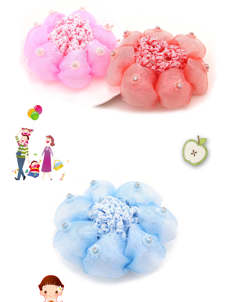 Vũ mũ đĩa chuyên nghiệp tóc net bag trẻ em múa ba lê phụ kiện tóc bóng đầu hoa cô gái hoa tóc net băng đô turban
