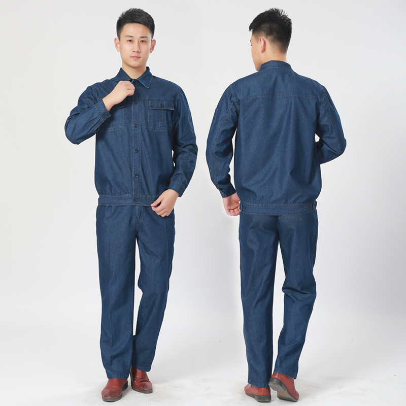 mặc thở model mỏng mùa hè workclothes bộ quần áo denim nam hàn công nhân trang web cơ khí nhà máy và nhà máy lắp ráp mặc