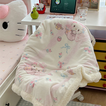 Girl's heart flower fairy cat blanket lunchtime blanket