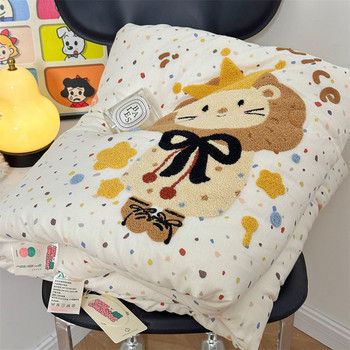 Cartoon girl heart double layer gauze quilt core pure cotton spring and autumn