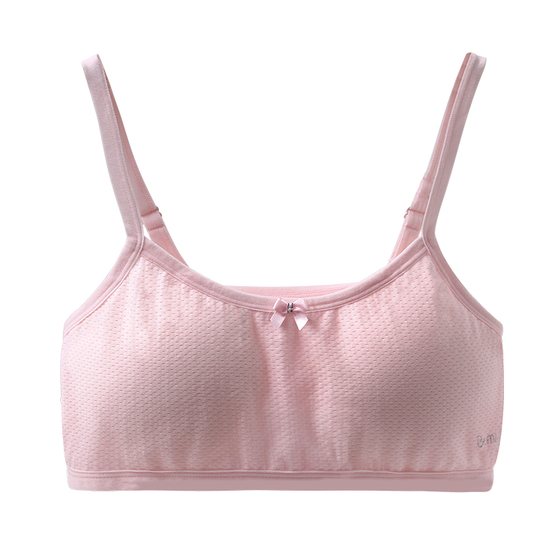 Girls' underwear cotton comfortable development period children's small vest thin wear 12-15 year old middle school student bra thin