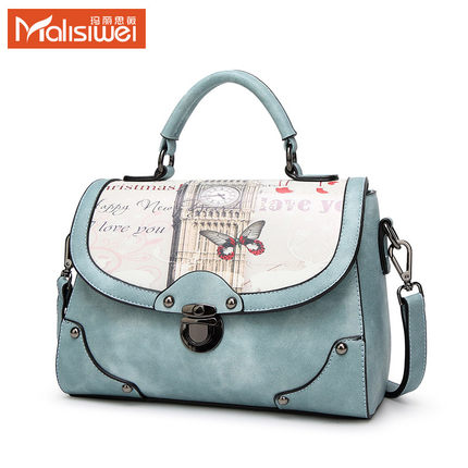 包包女2017新款潮百搭韩版个性女包时尚简约手提包大气单肩斜挎包