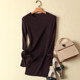 Spring new Korean style women's sweater women's pullover round neck mid-length slim bottoming shirt women's sweater dress