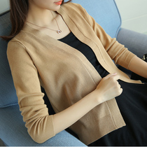 Clear Cabin Needles Weaselwear Womens Cardiovert Spring Clothing Short Style Jacket Womens Clothing Korean Version Loose Sweater Womens Spring And Autumn Blouse 2021