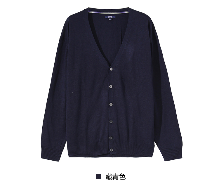 Áo len nam mùa xuân SPAO áo len nam cổ chữ V áo len dài tay Hàn Quốc SACK711C01 ao khoac nam