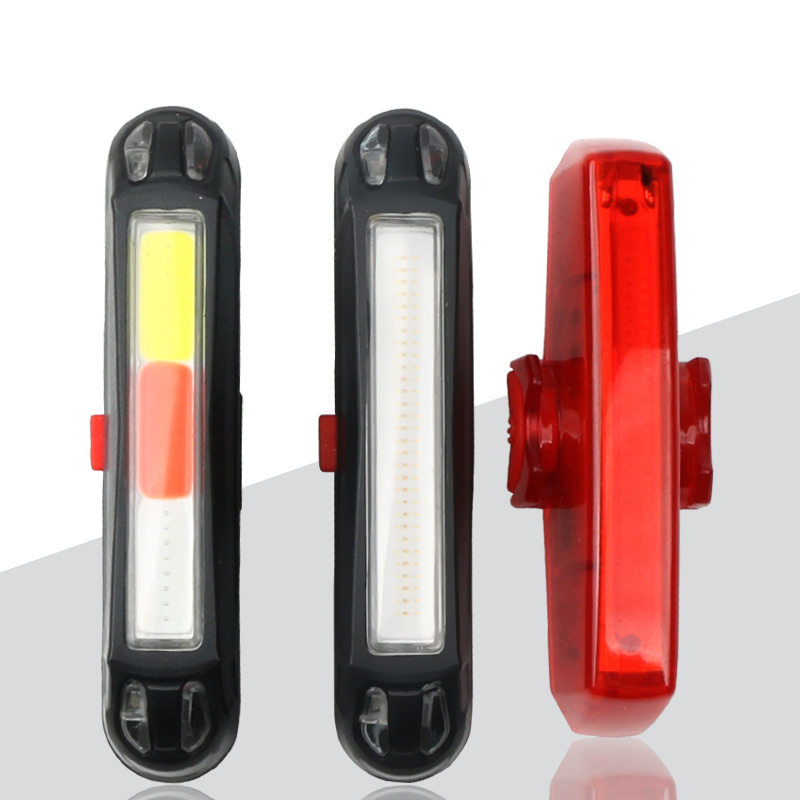 Bicycle taillight USB charging LED warning light Dead fly road mountain bike rear light Night bike riding equipment