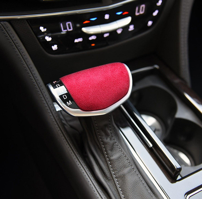 Suitable for 16-21 Cadillac CT6 accessories gear head shell cover suede gear handle cover interior modification