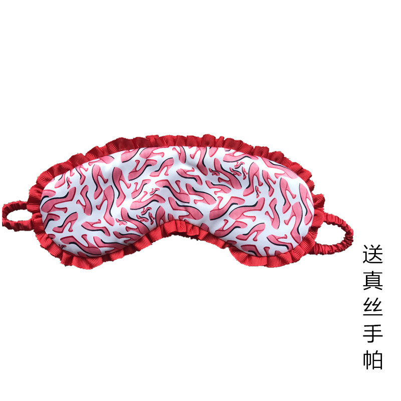 Foreign Trade Real Silk Eyewear Shade breathable lotus leaf lace girl with a large red color