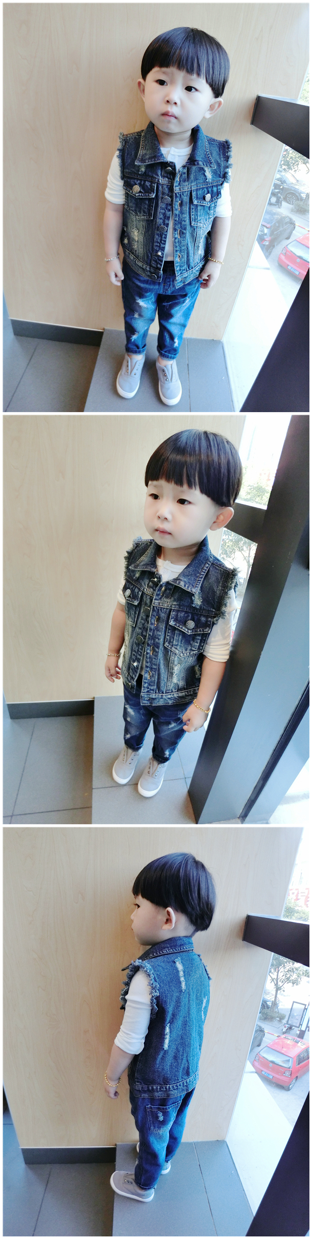 Gilet enfant MM.D en toile - Ref 2068849 Image 20