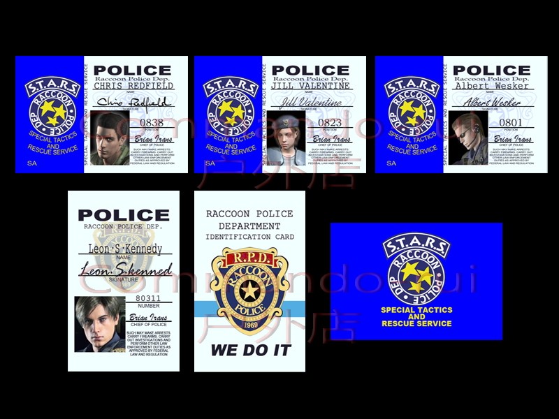 Biochemical crisis Biohazard Biohazard R P D RPD S T A R S STARS sticker 