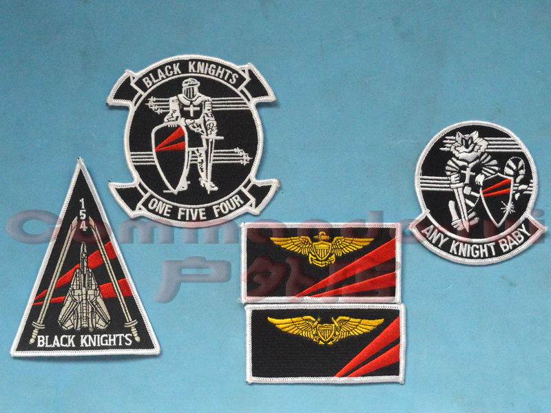 VF-154 Black Samurai Black Knights Squadron F-14 Xiongcat TOMCAT badge 36P45P