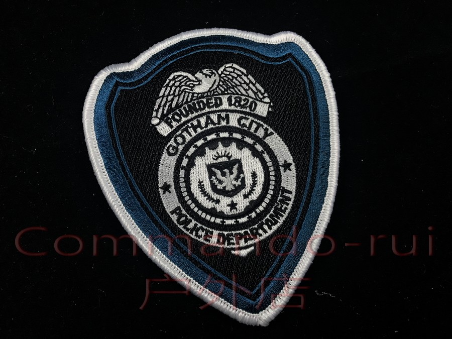 Batman anime around Gotham City GOTHAM GCPD Shield embroidery arm badge Magic sticker