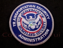 DHS DHS Transportation Security Administration TSA embroidery badge arm