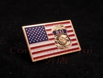 The U.S. Department of Homeland Security Immigration Customs ICE HSI Brrack Pin Badge