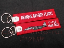 F-15E Attack Eagle Remove Before Flight removes the keybutton hanging decoration before flight