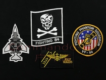 U.S. Navy VF-84 Pirate Flag Skull Jolly Rogers Squadron F-4 Ghosts Badge posted
