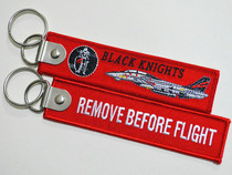 VF-154 Black Knights Black Knight Squadron Remove Before Flight Keychain