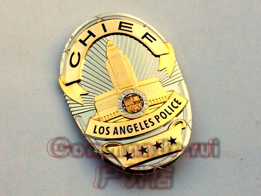 Los Angeles LAPD CHIEF metal badges for Los Angeles LAPD 
