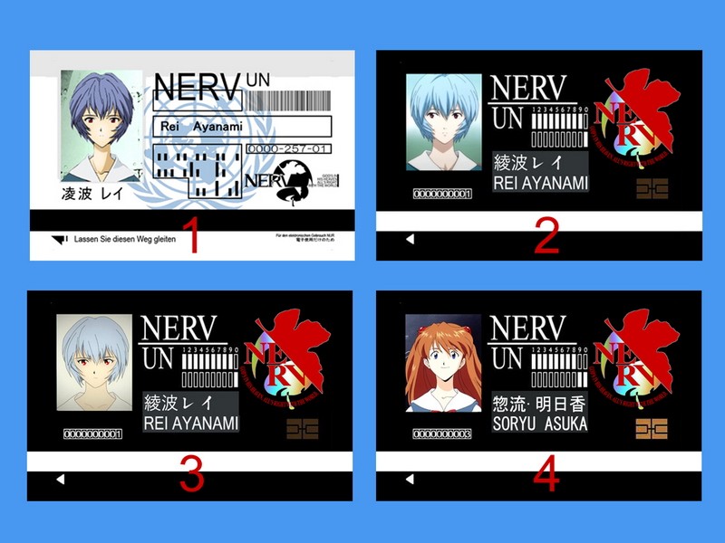 Neon Genesis Evangelion EVA bus card traffic card sticker